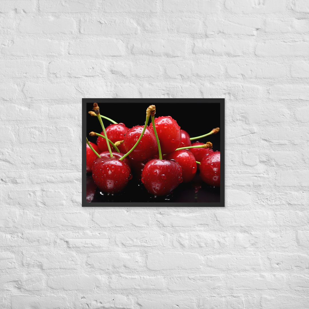 Cherry Framed poster 🤤 from Yumify.AI