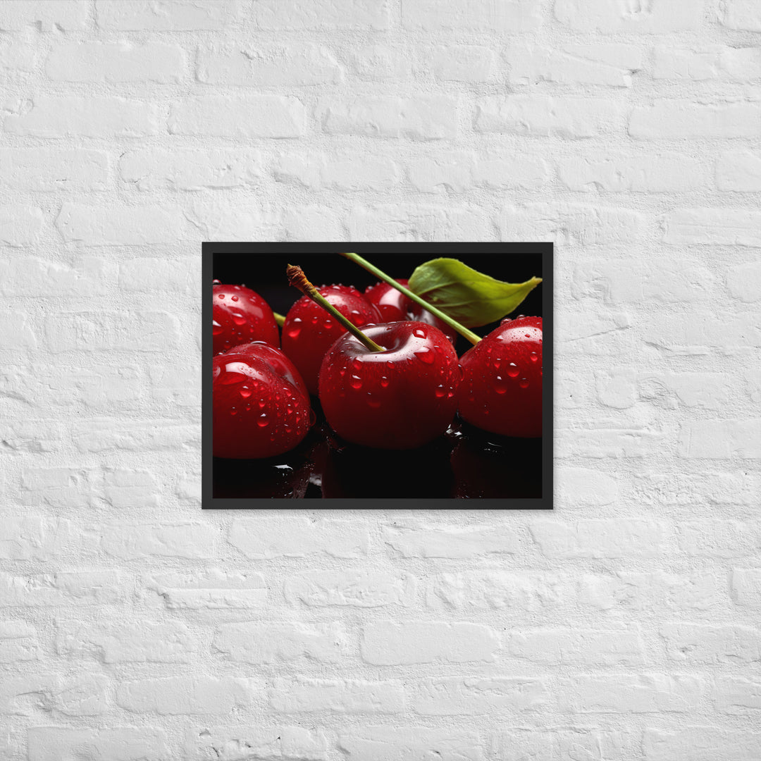 Cherry Framed poster 🤤 from Yumify.AI