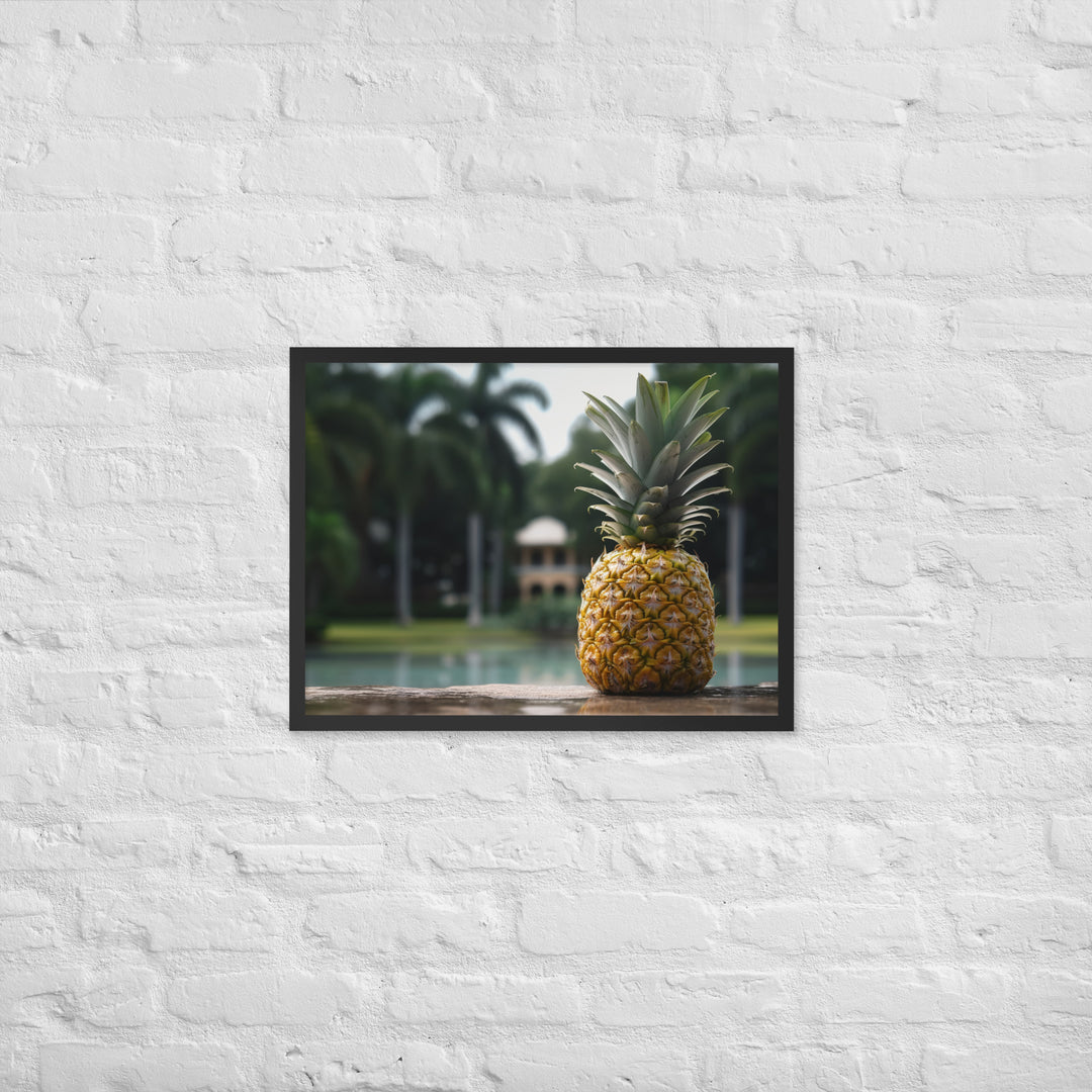 Tropical Oasis Framed poster 🤤 from Yumify.AI