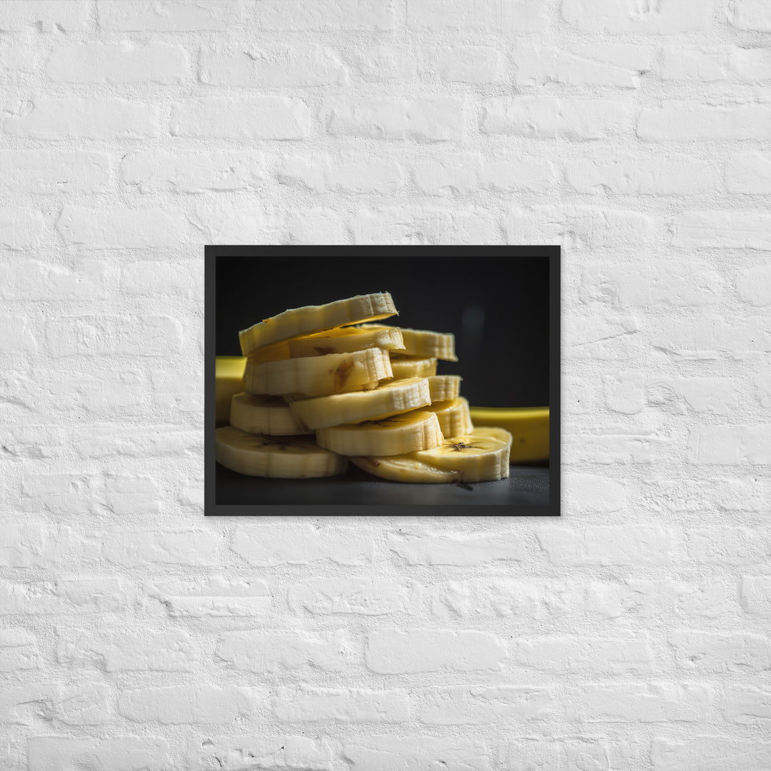 The Beauty of Banana Slices Framed poster 🤤 from Yumify.AI