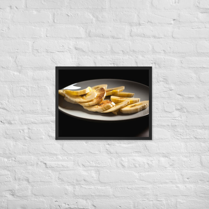 The Beauty of Banana Slices Framed poster 🤤 from Yumify.AI