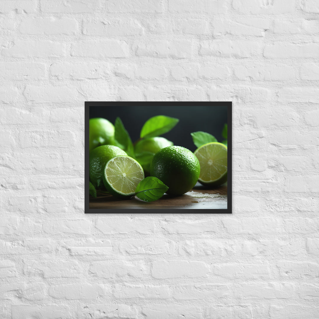 Lime and Mint Framed poster 🤤 from Yumify.AI