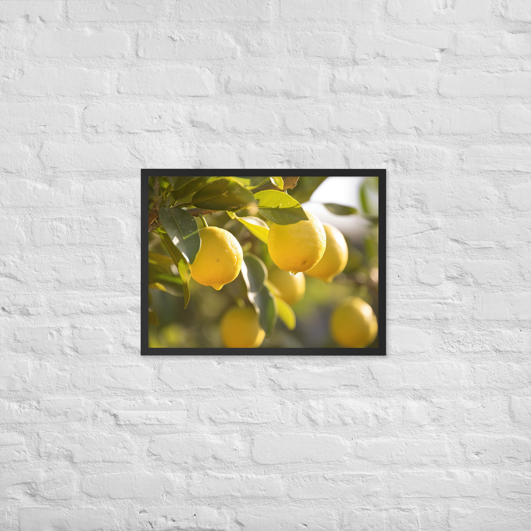 Lemon Tree Framed poster 🤤 from Yumify.AI