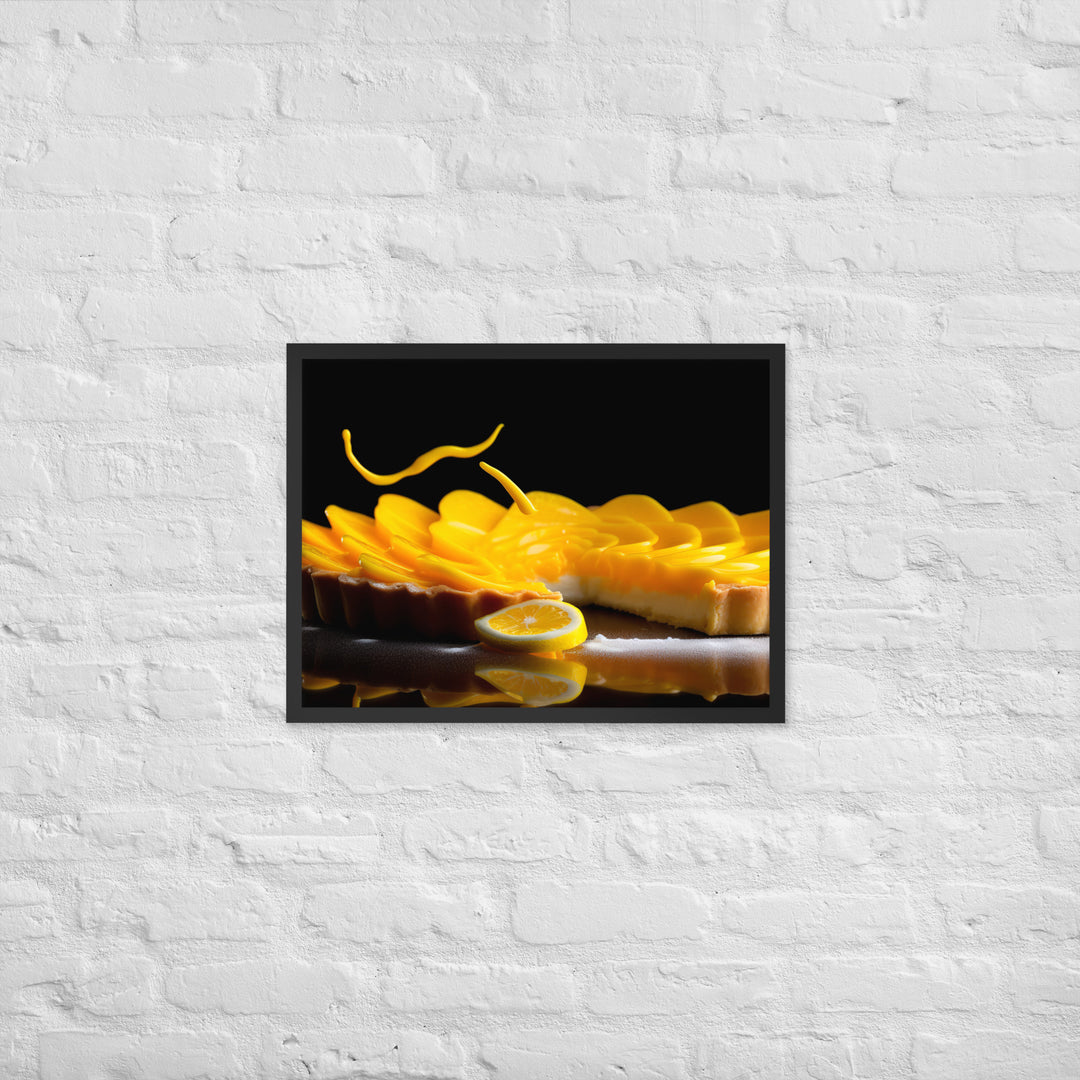 Lemon Tart Framed poster 🤤 from Yumify.AI