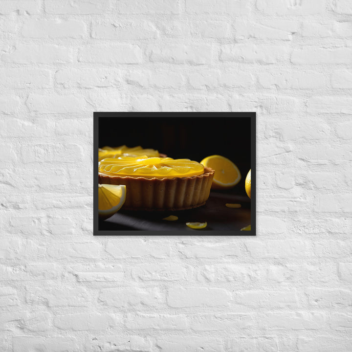 Lemon Tart Framed poster 🤤 from Yumify.AI