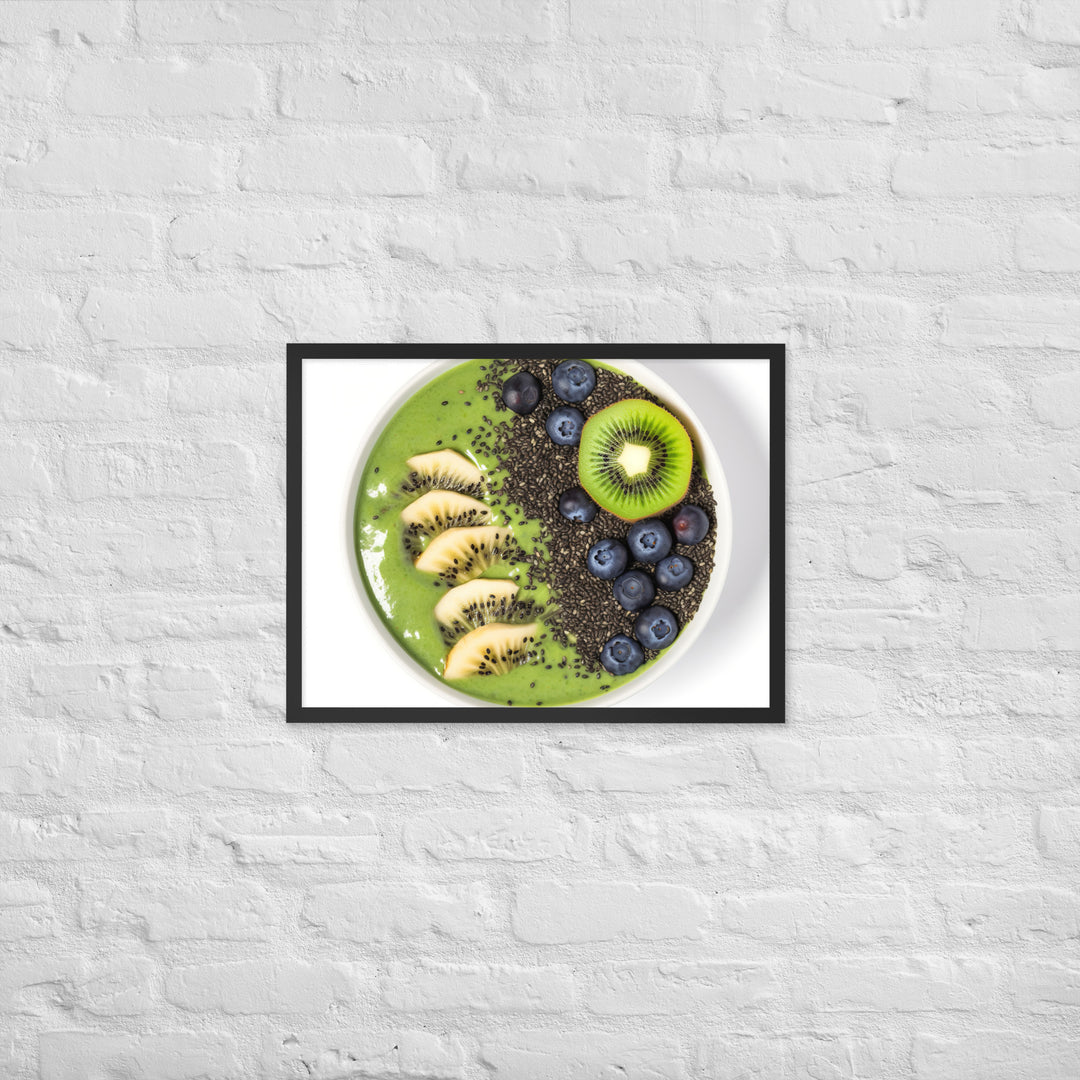 Kiwi Smoothie Bowl Framed poster 🤤 from Yumify.AI