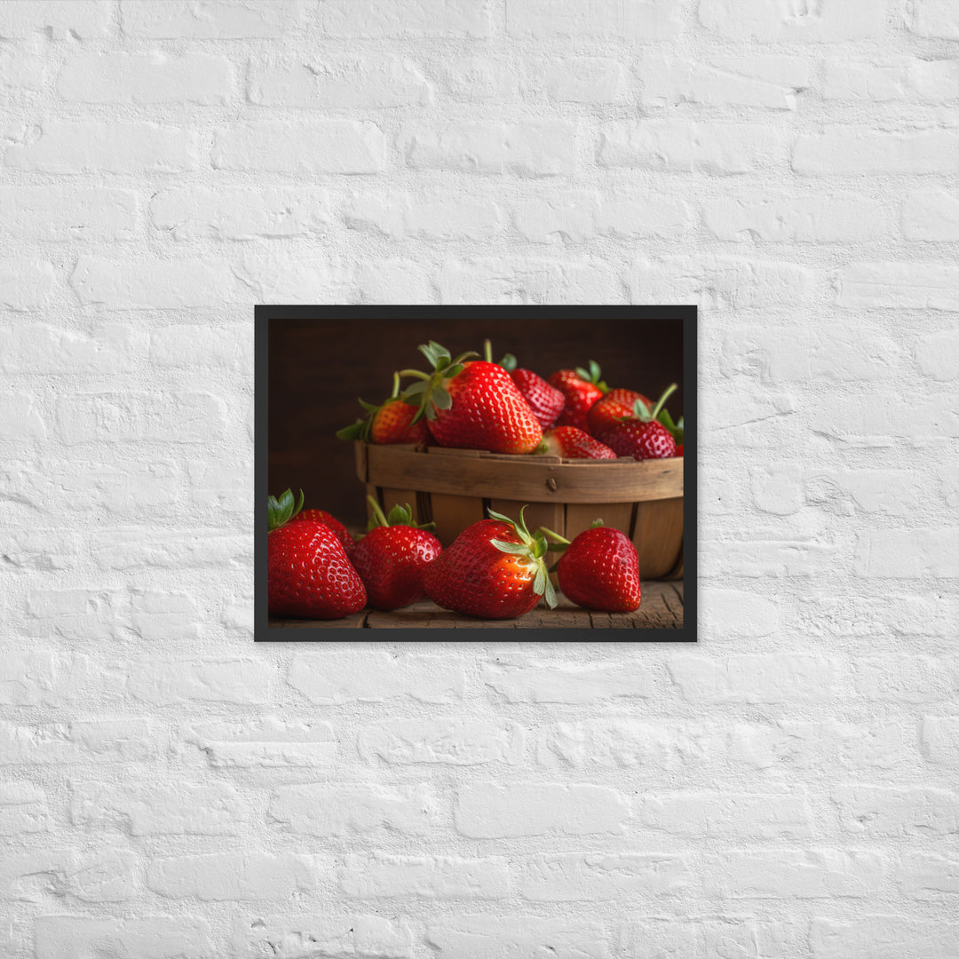 Juicy Red Delight Framed poster 🤤 from Yumify.AI