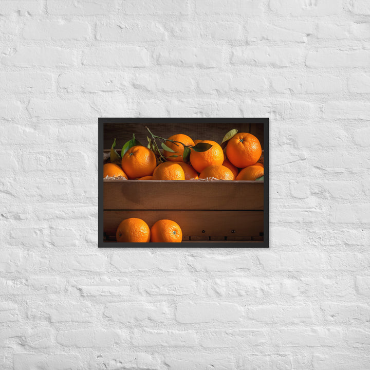 Juicy and Sweet Oranges Framed poster 🤤 from Yumify.AI