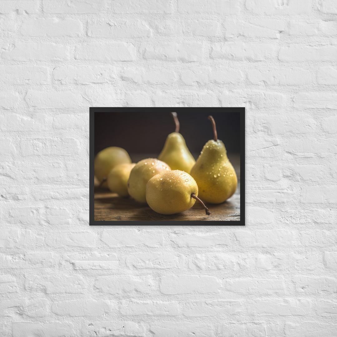 Golden Delicious Pears Framed poster 🤤 from Yumify.AI