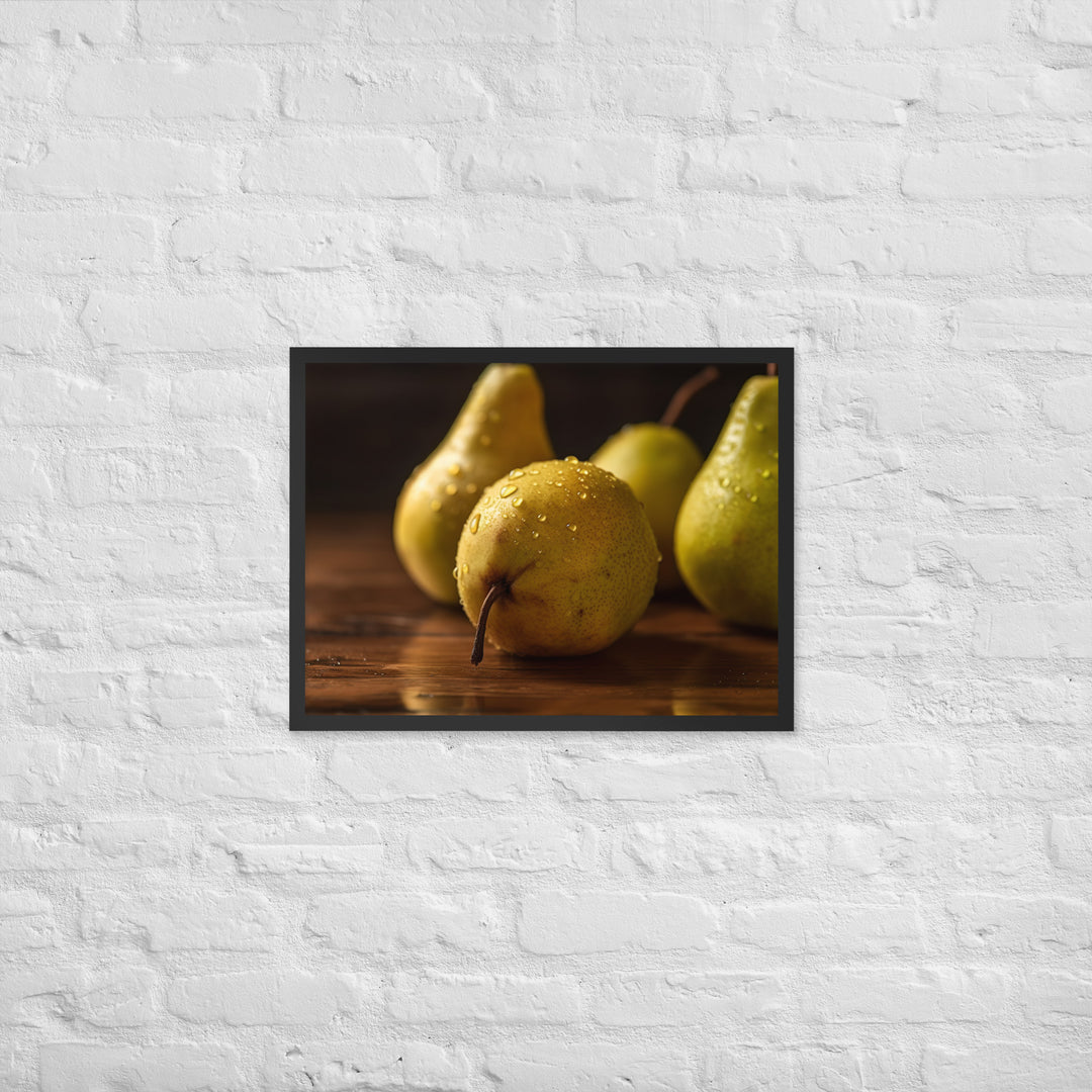 Golden Delicious Pears Framed poster 🤤 from Yumify.AI