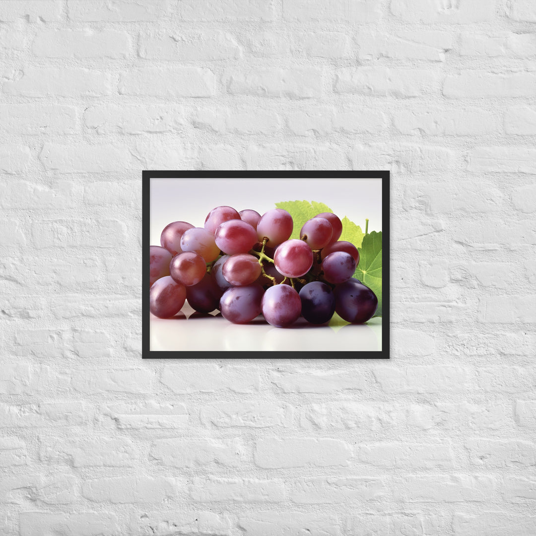 Fresh Grapes Framed poster 🤤 from Yumify.AI