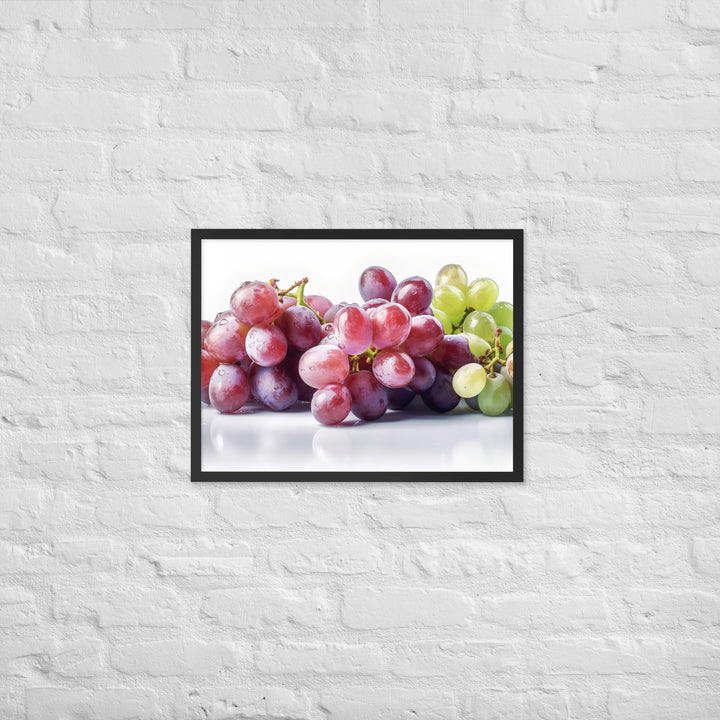 Fresh Grapes Framed poster 🤤 from Yumify.AI