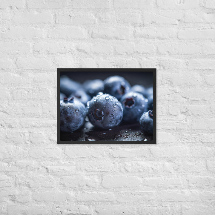 Blueberry Bliss Framed poster 🤤 from Yumify.AI