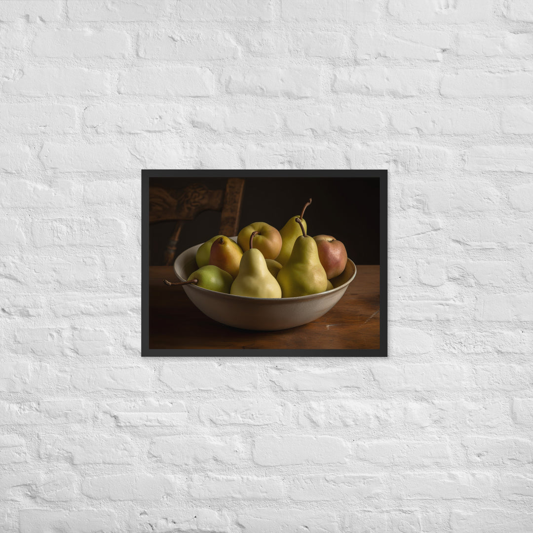 Bartlett Pears Framed poster 🤤 from Yumify.AI