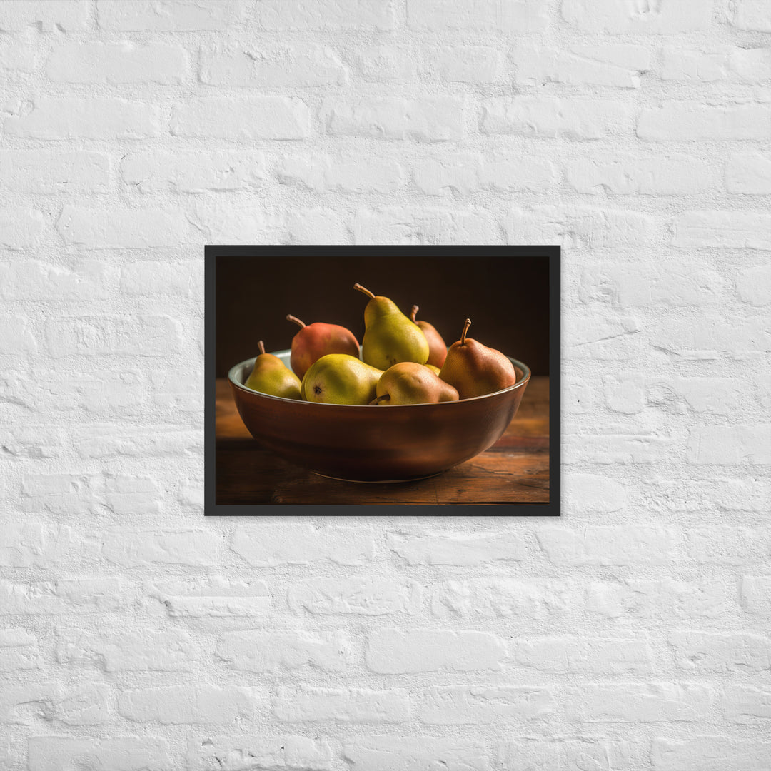 Bartlett Pears Framed poster 🤤 from Yumify.AI