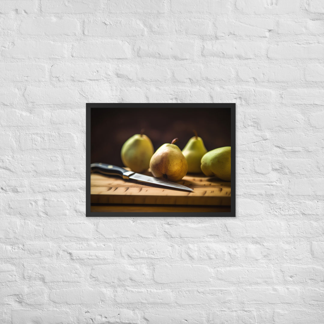 Asian Pears Framed poster 🤤 from Yumify.AI