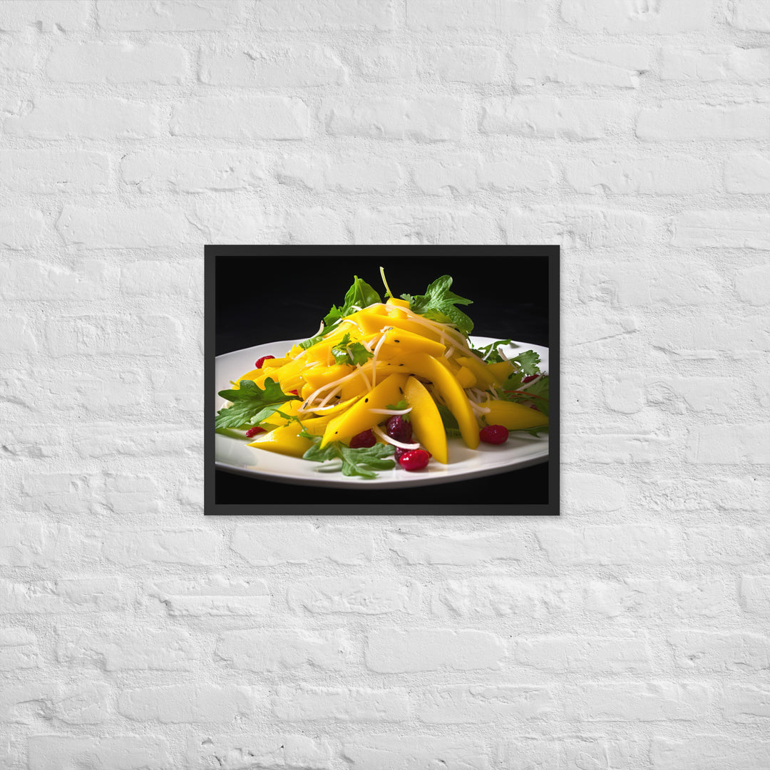 Mango Salsa Party Platter Framed poster 🤤 from Yumify.AI