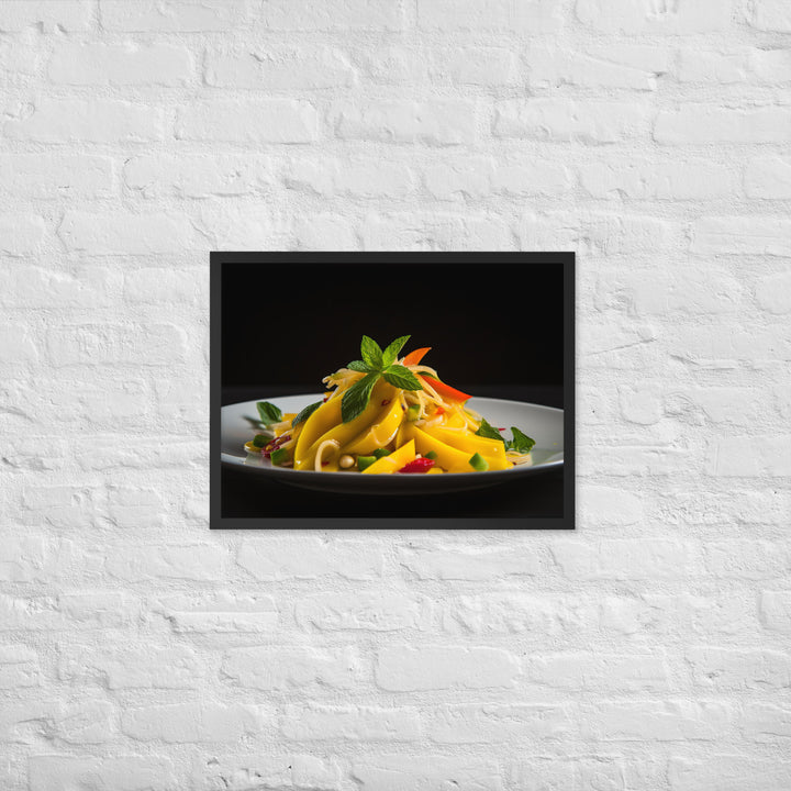 Mango Salsa Party Platter Framed poster 🤤 from Yumify.AI