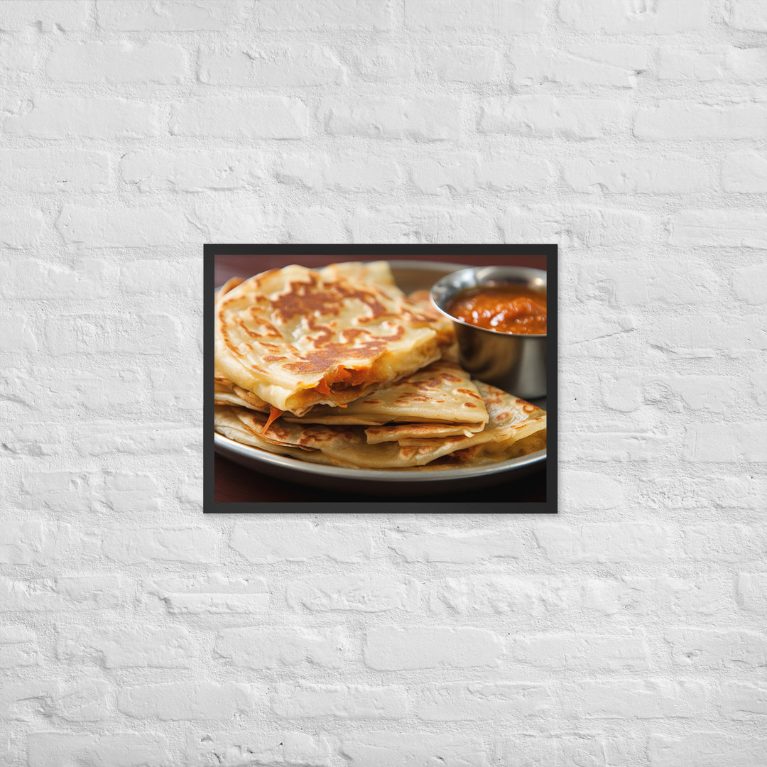 Roti Prata Framed poster 🤤 from Yumify.AI