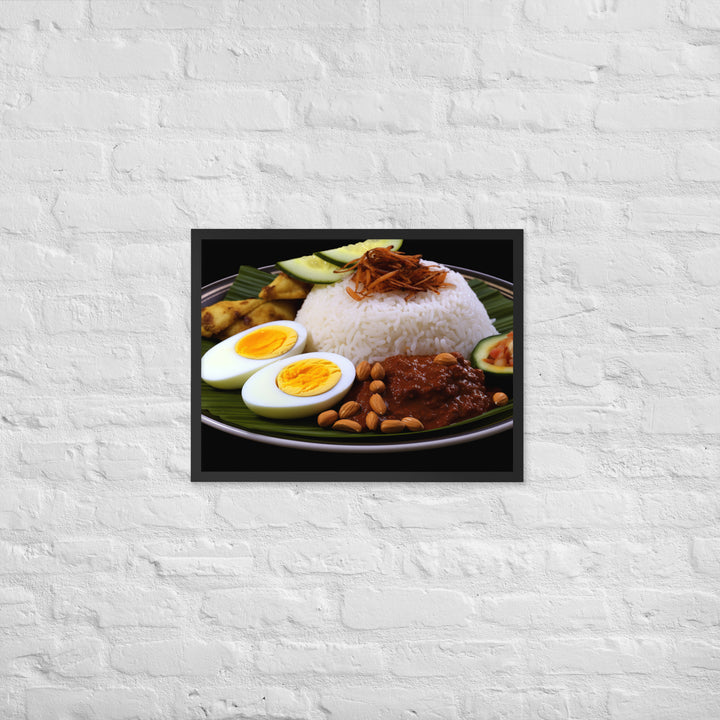 Nasi Lemak Framed poster 🤤 from Yumify.AI