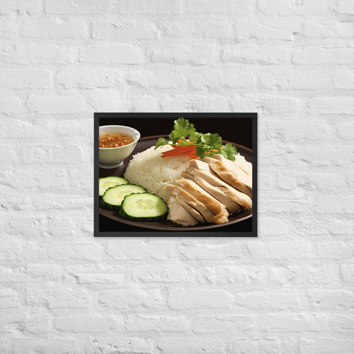 Hainanese Chicken Rice Framed poster 🤤 from Yumify.AI