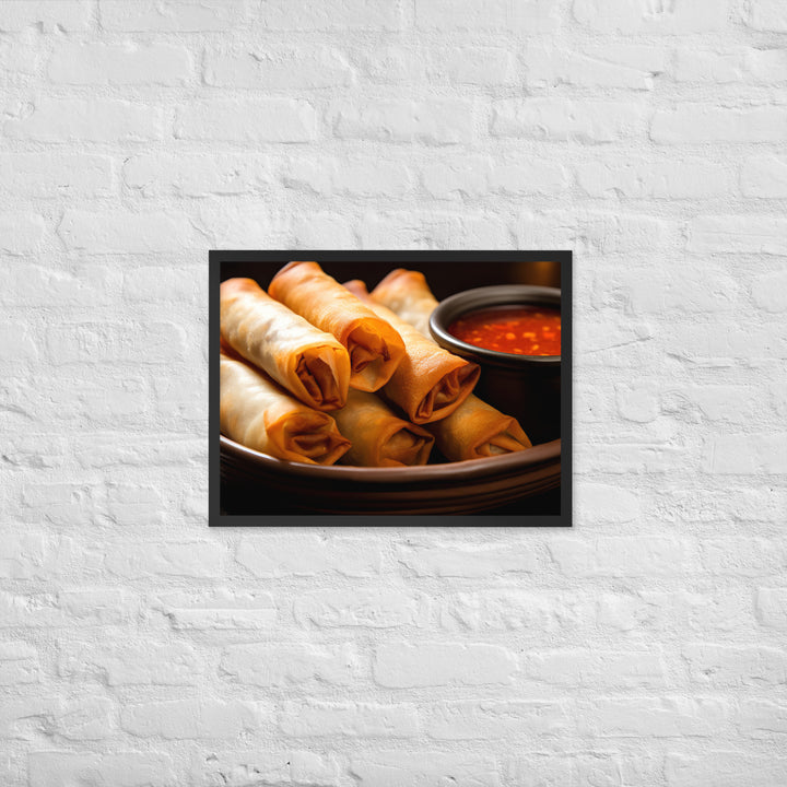 Lumpia Framed poster 🤤 from Yumify.AI