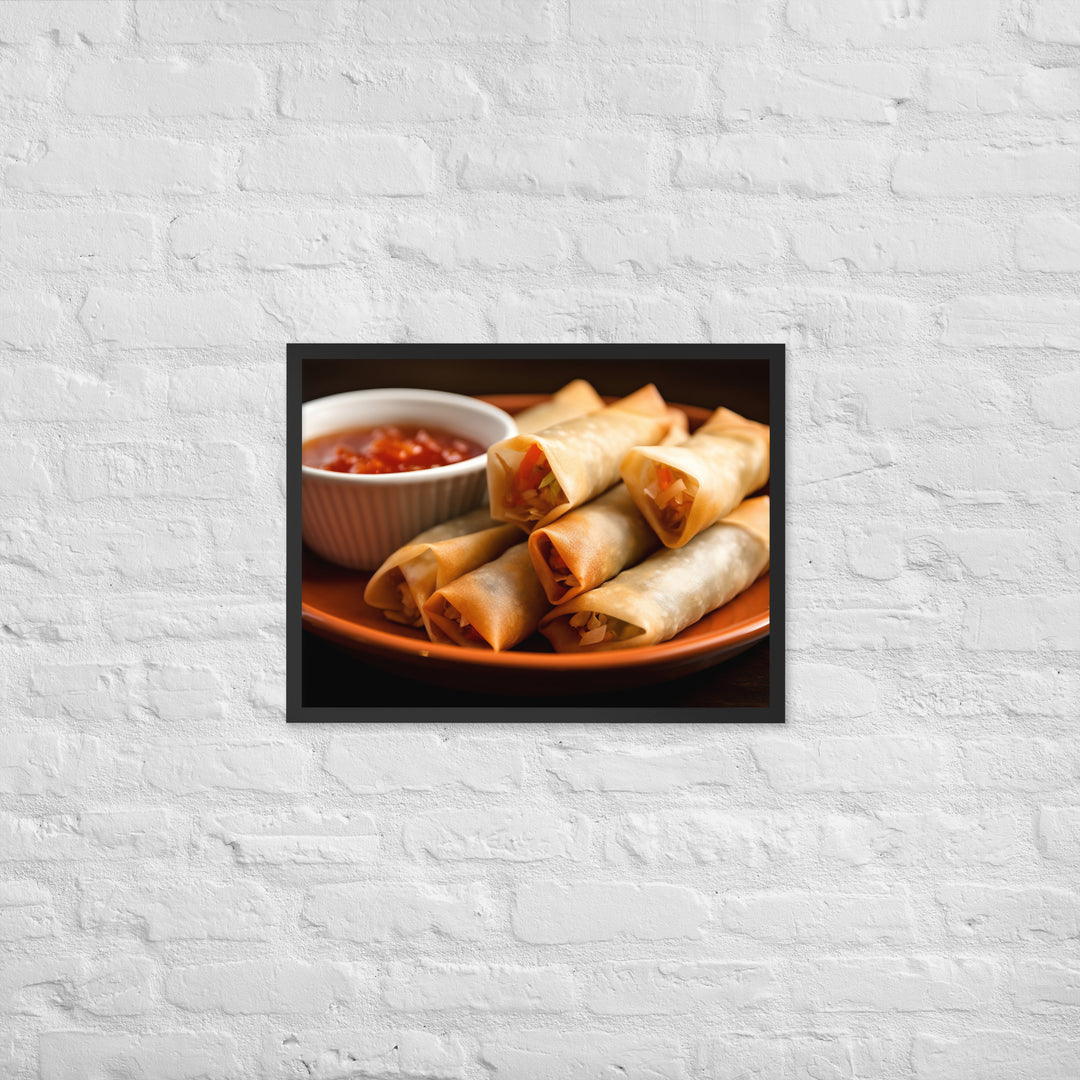 Lumpia Framed poster 🤤 from Yumify.AI