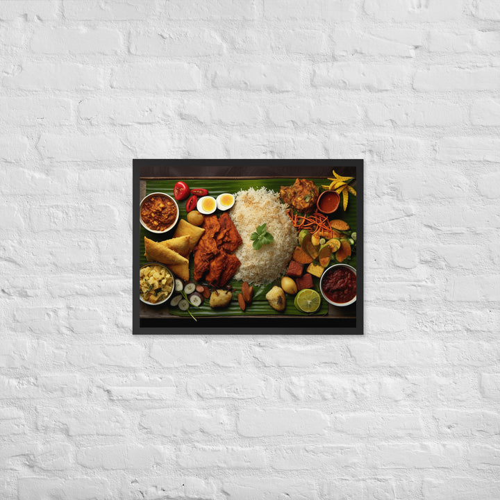 Nasi Padang Framed poster 🤤 from Yumify.AI