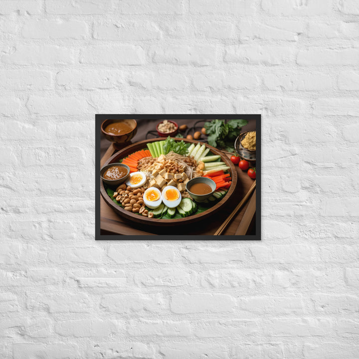 Gado Gado Framed poster 🤤 from Yumify.AI