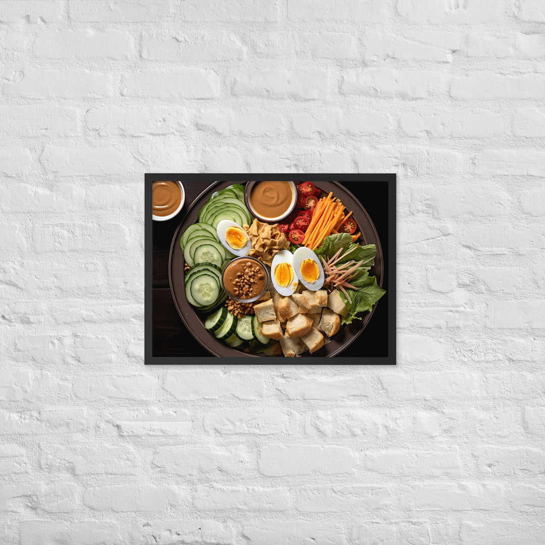 Gado Gado Framed poster 🤤 from Yumify.AI
