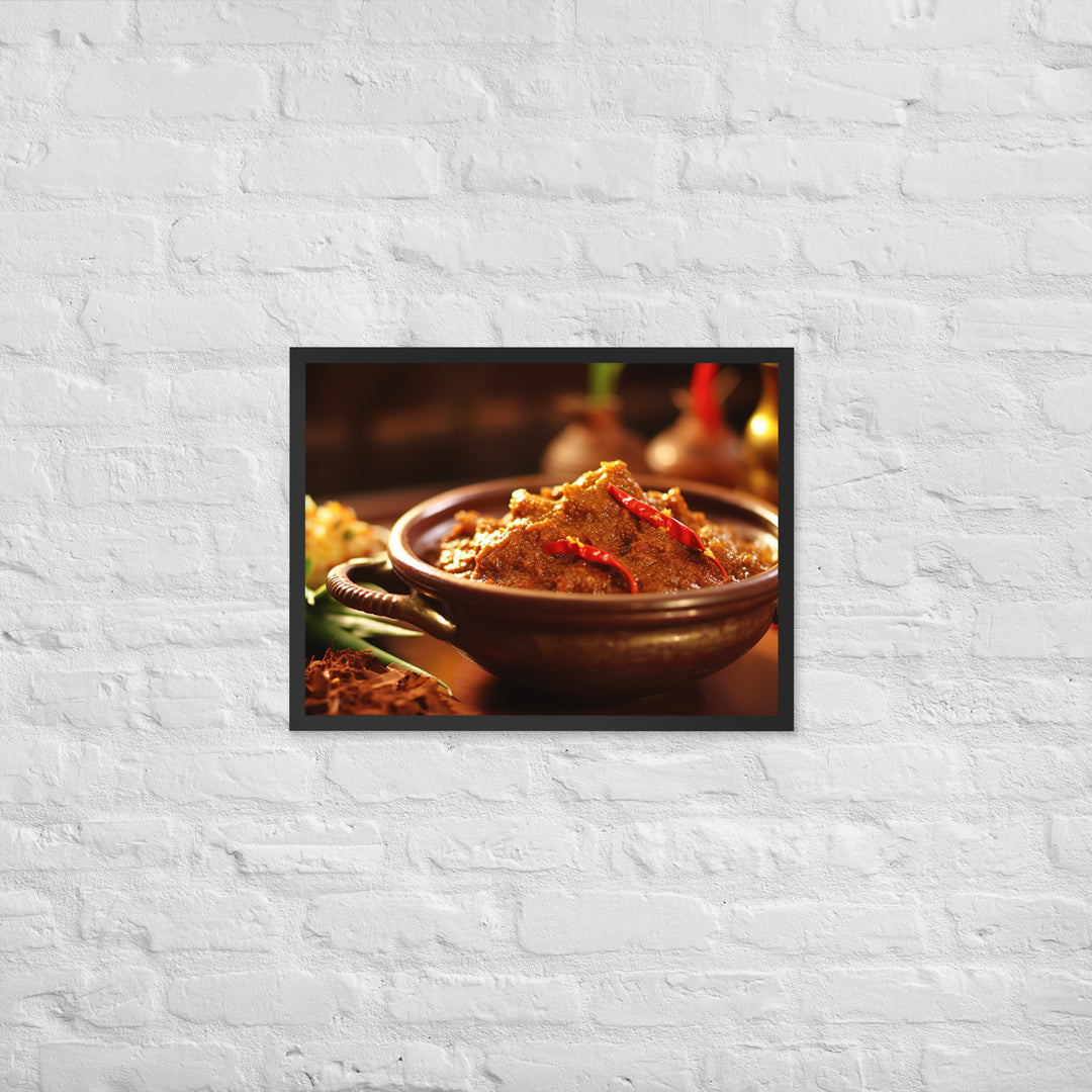 Rendang Framed poster 🤤 from Yumify.AI