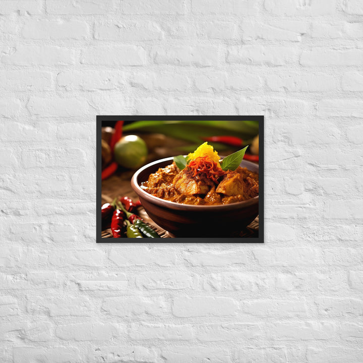 Rendang Framed poster 🤤 from Yumify.AI