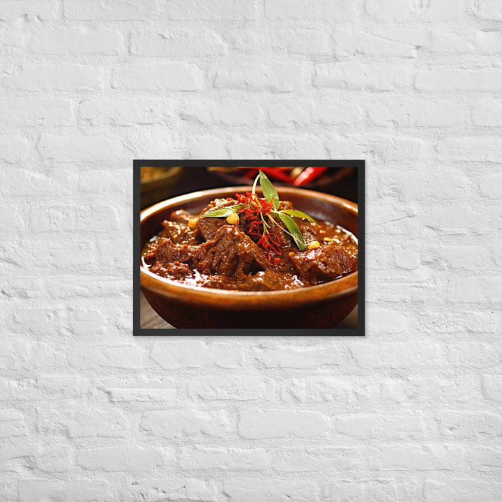 Rendang Framed poster 🤤 from Yumify.AI