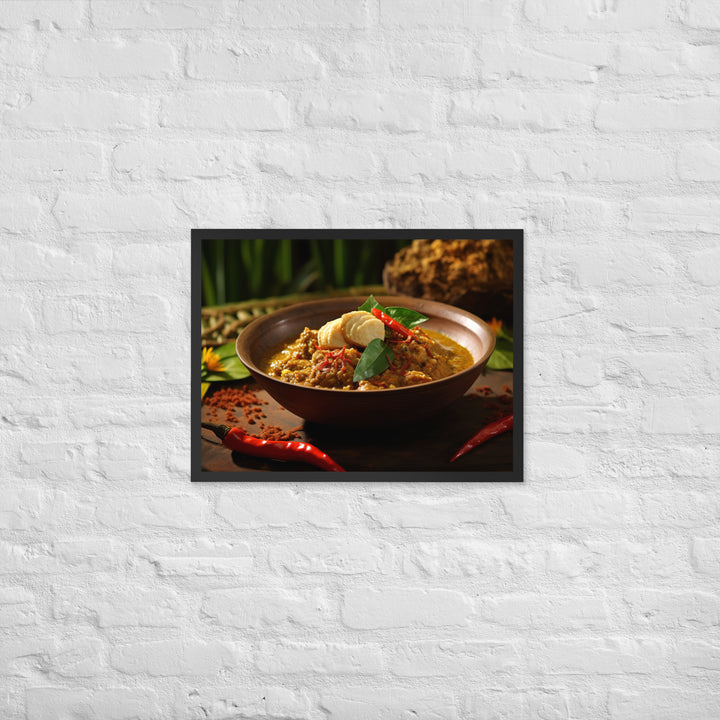 Rendang Framed poster 🤤 from Yumify.AI