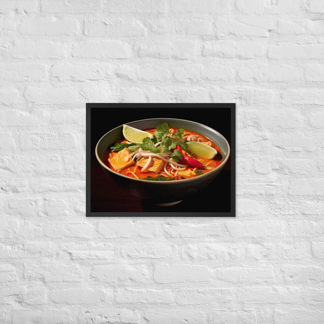 Laksa Framed poster 🤤 from Yumify.AI