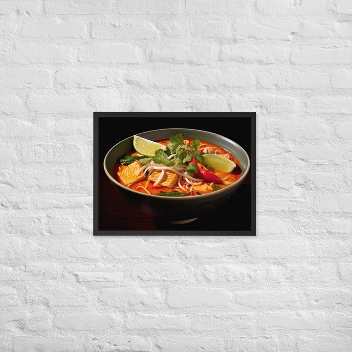 Laksa Framed poster 🤤 from Yumify.AI