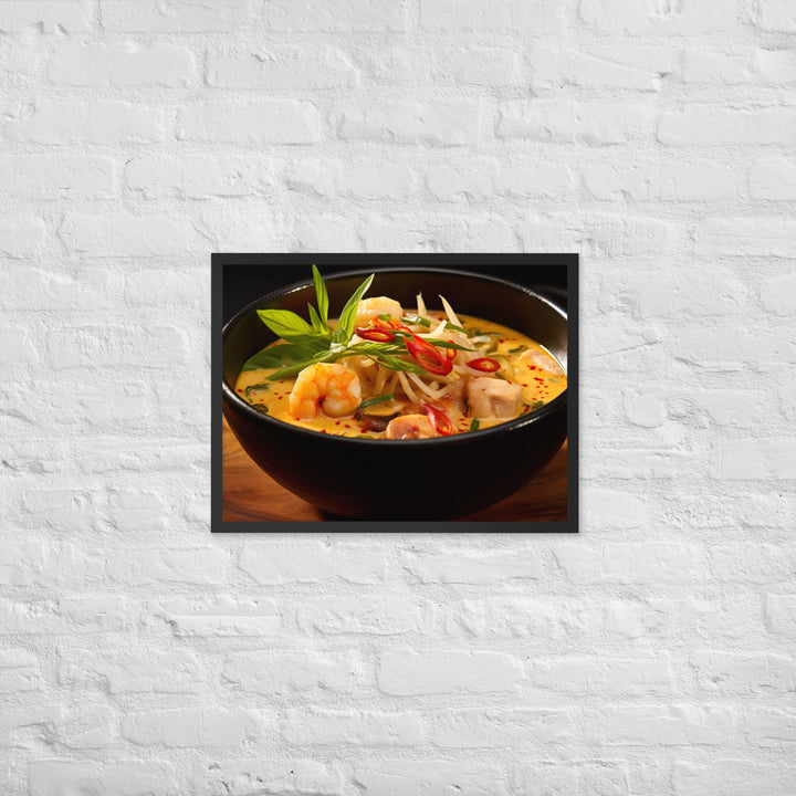 Laksa Framed poster 🤤 from Yumify.AI