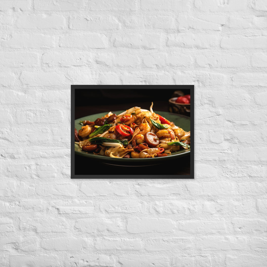 Char Kway Teow Framed poster 🤤 from Yumify.AI