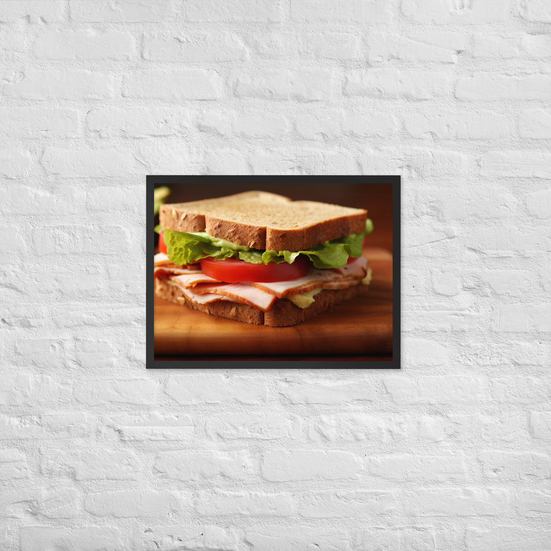 Turkey and Avocado Sandwich Framed poster 🤤 from Yumify.AI