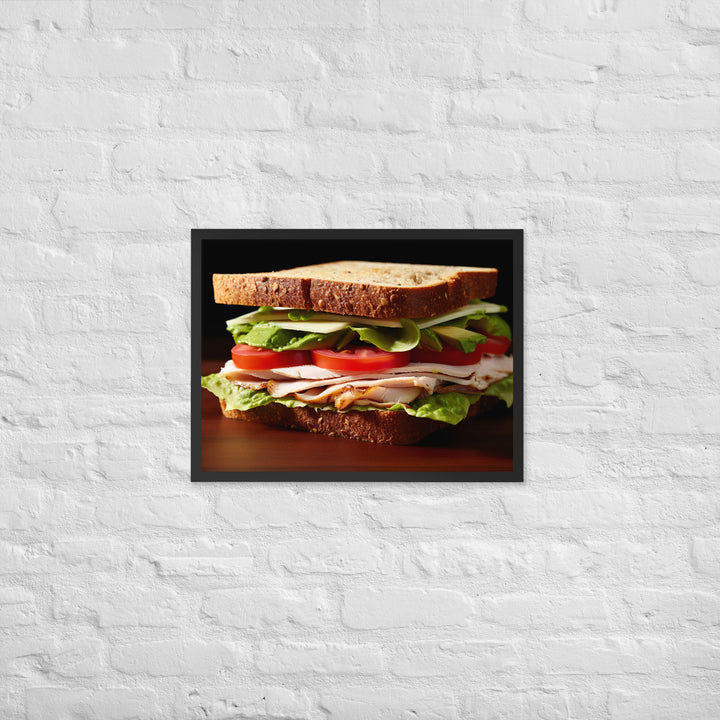 Turkey and Avocado Sandwich Framed poster 🤤 from Yumify.AI