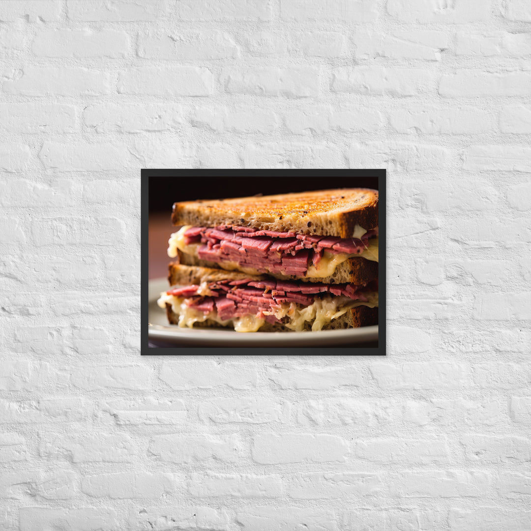 Reuben Sandwich Framed poster 🤤 from Yumify.AI