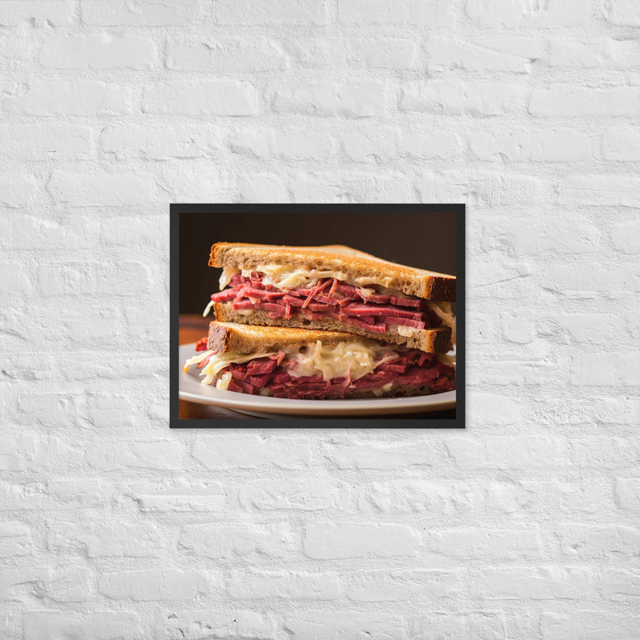 Reuben Sandwich Framed poster 🤤 from Yumify.AI