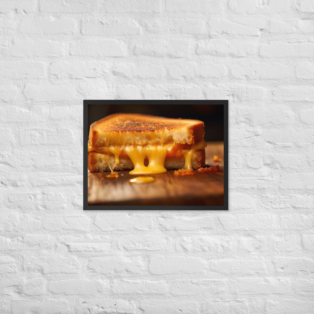 Grilled Cheese Sandwich Framed poster 🤤 from Yumify.AI