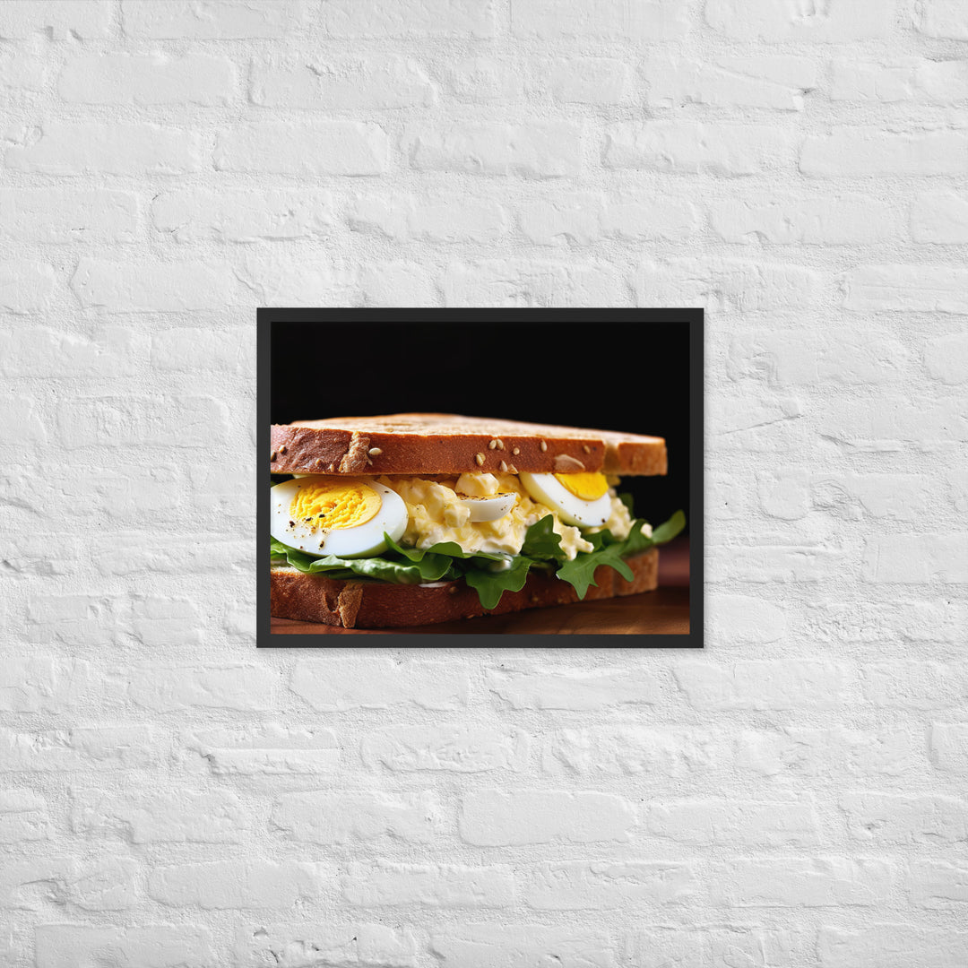 Egg Salad Sandwich Framed poster 🤤 from Yumify.AI