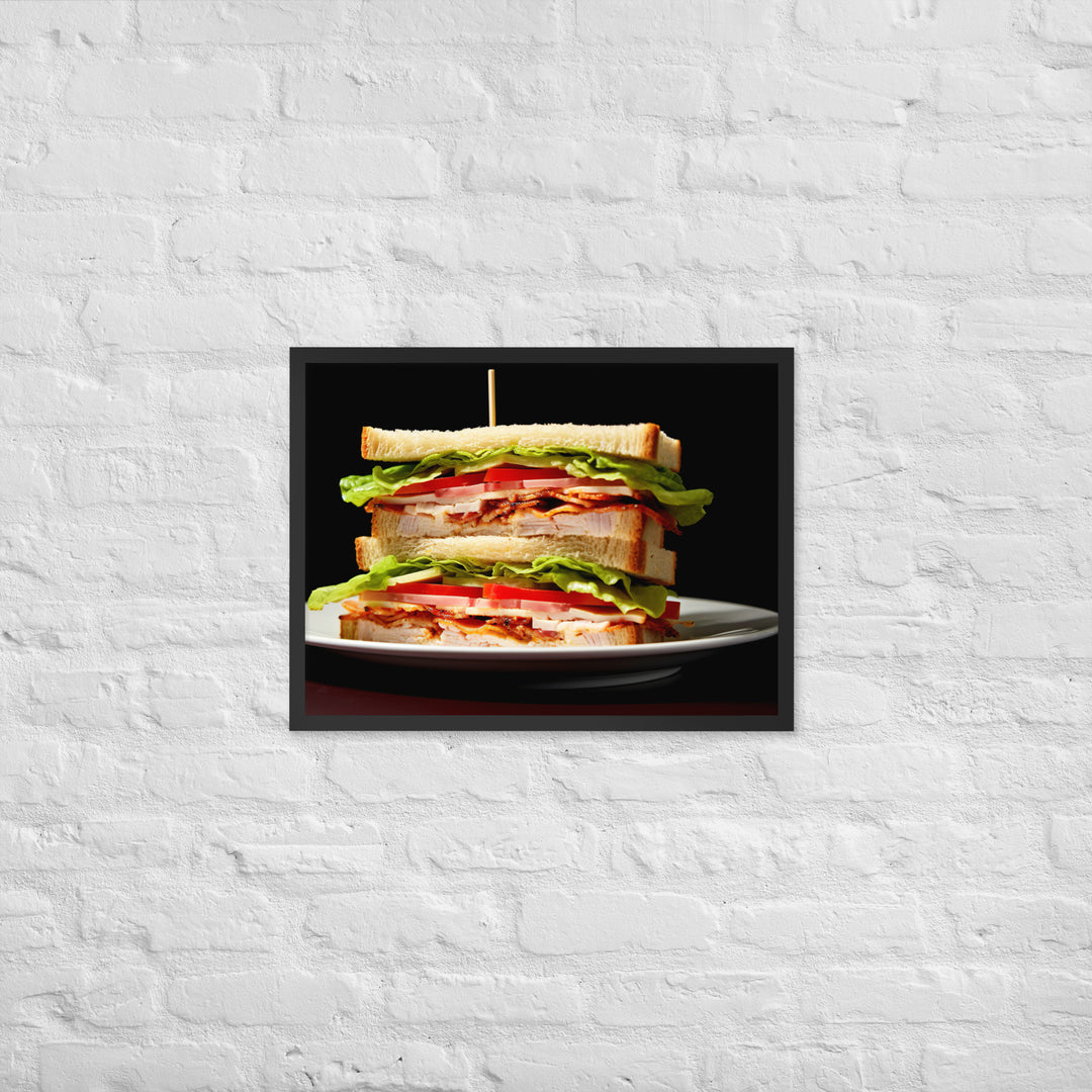 Club Sandwich Framed poster 🤤 from Yumify.AI