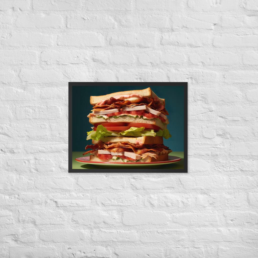Club Sandwich Framed poster 🤤 from Yumify.AI