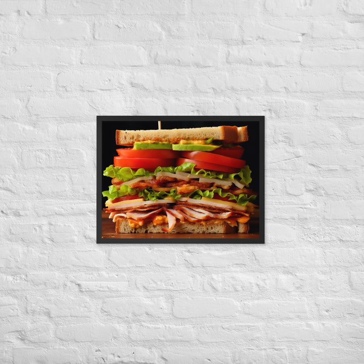 Club Sandwich Framed poster 🤤 from Yumify.AI