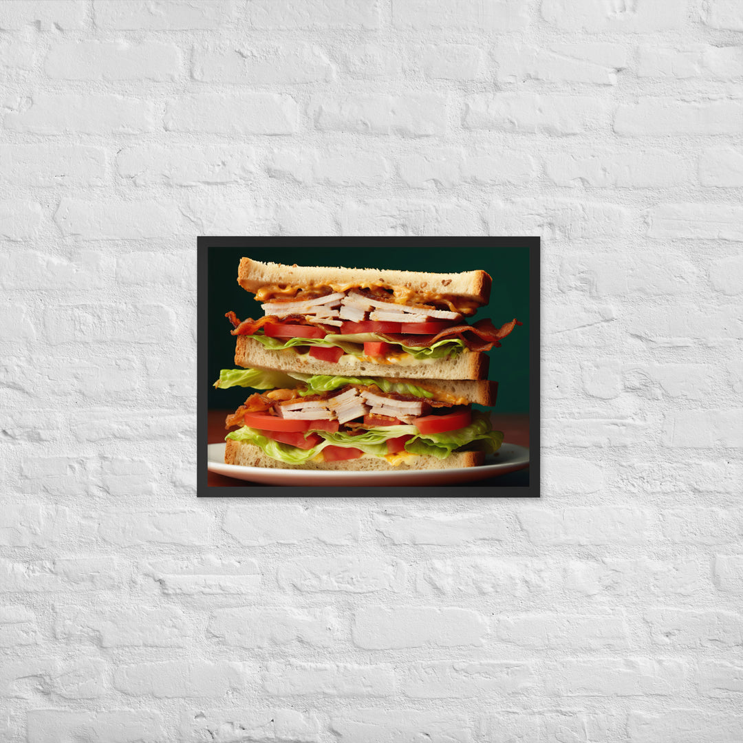 Club Sandwich Framed poster 🤤 from Yumify.AI