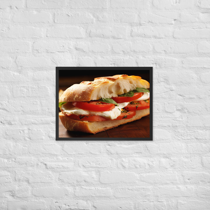 Caprese Sandwich Framed poster 🤤 from Yumify.AI