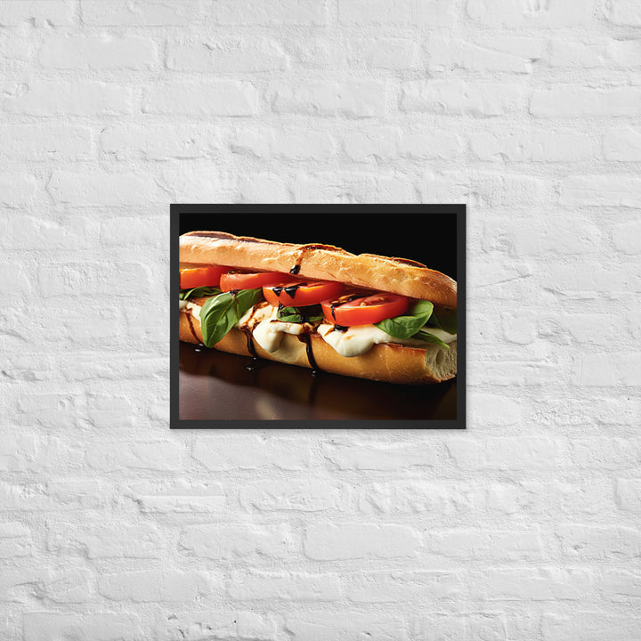 Caprese Sandwich Framed poster 🤤 from Yumify.AI